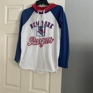 New York Rangers Women’s Hoodie - Red, Blue, White